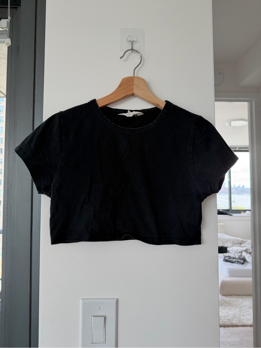 Glassons Black Crop Tee